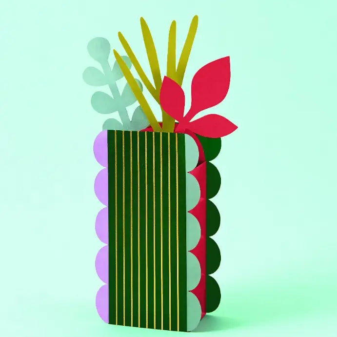Modern Vase Paper Craft Kit