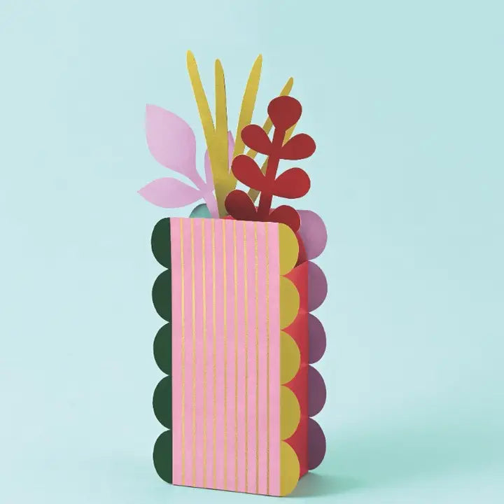 Modern Vase Paper Craft Kit