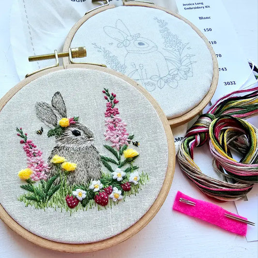 Easter Bunny Hand Embroidery Craft Kit