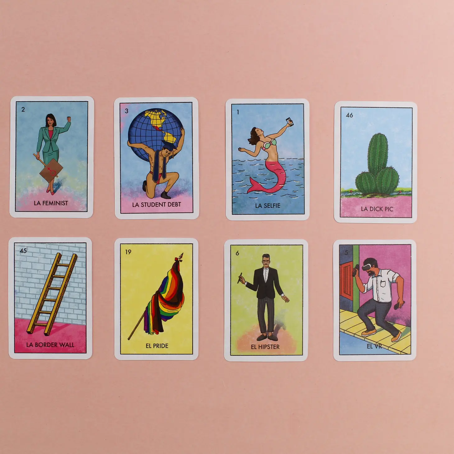 Millennial Loteria Board Game