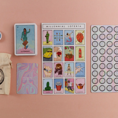 Millennial Loteria Board Game